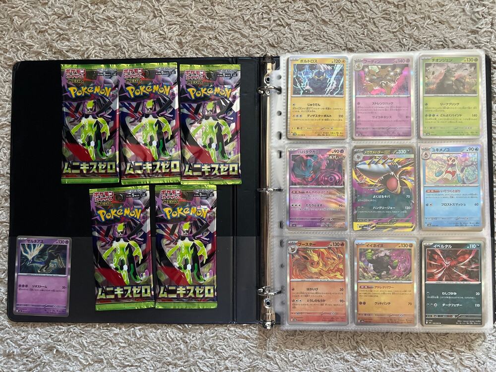 Pokemon Japanese Binder lot of Holos with sealed booster packs - Picture 1 of 16